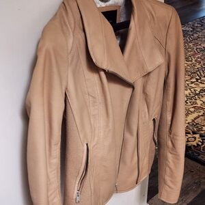 MARC NEW YORK | Light tan leather jacket (c)